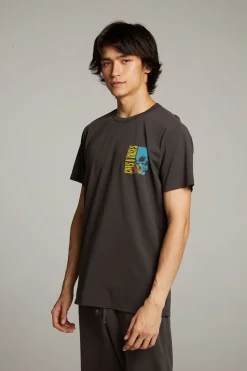 Chaser Brand Guns N' Roses Skull Rose Crew Neck Tee New