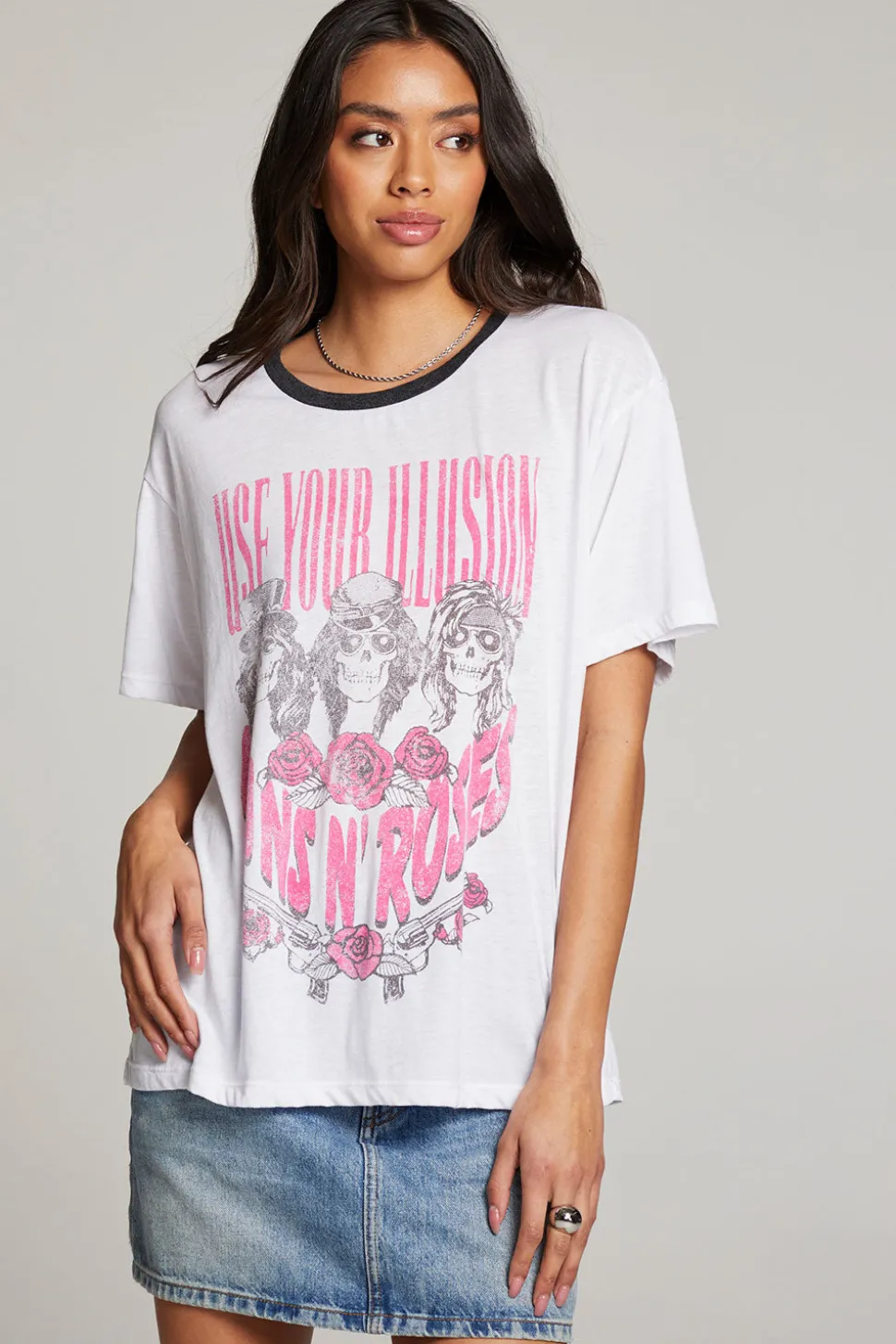 Chaser Brand Guns N' Roses Use Your Illusion Skull Tee Hot