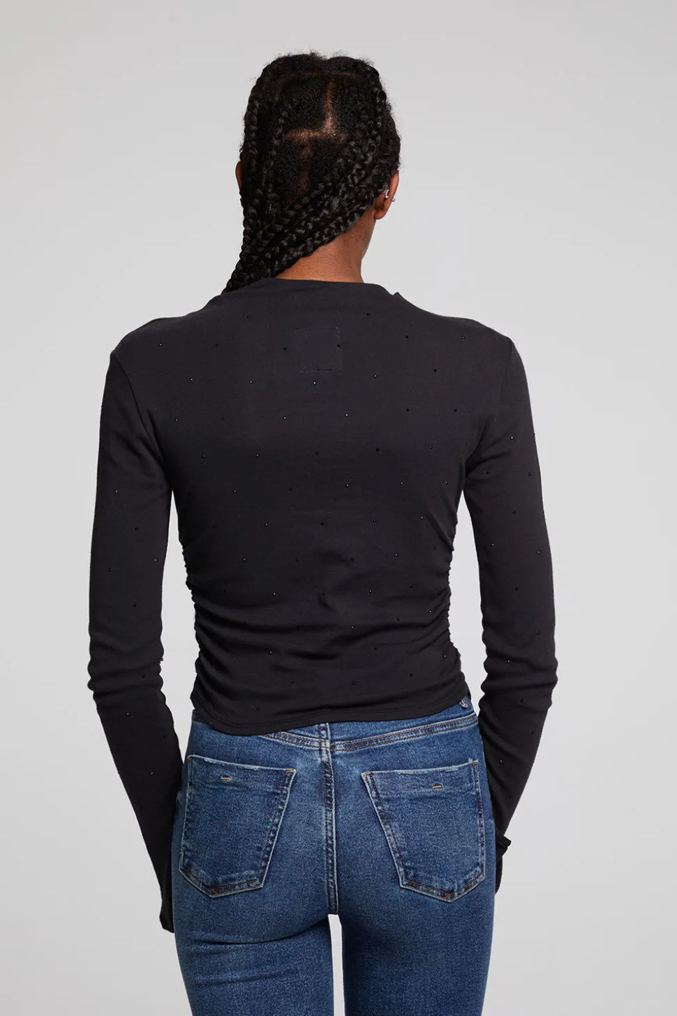 Chaser Brand Hailey Licorice Long Sleeve Cheap