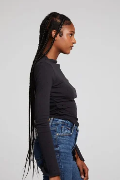 Chaser Brand Hailey Licorice Long Sleeve Cheap