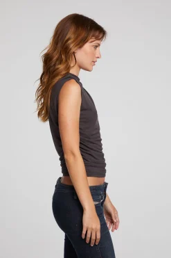 Chaser Brand Haileyy Chocolate Torte Tank Top Clearance
