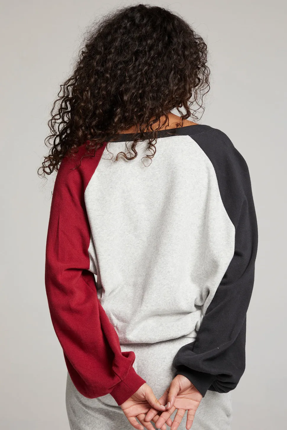 Chaser Brand Hannah Fire Color Block V Neck Pullover Cheap