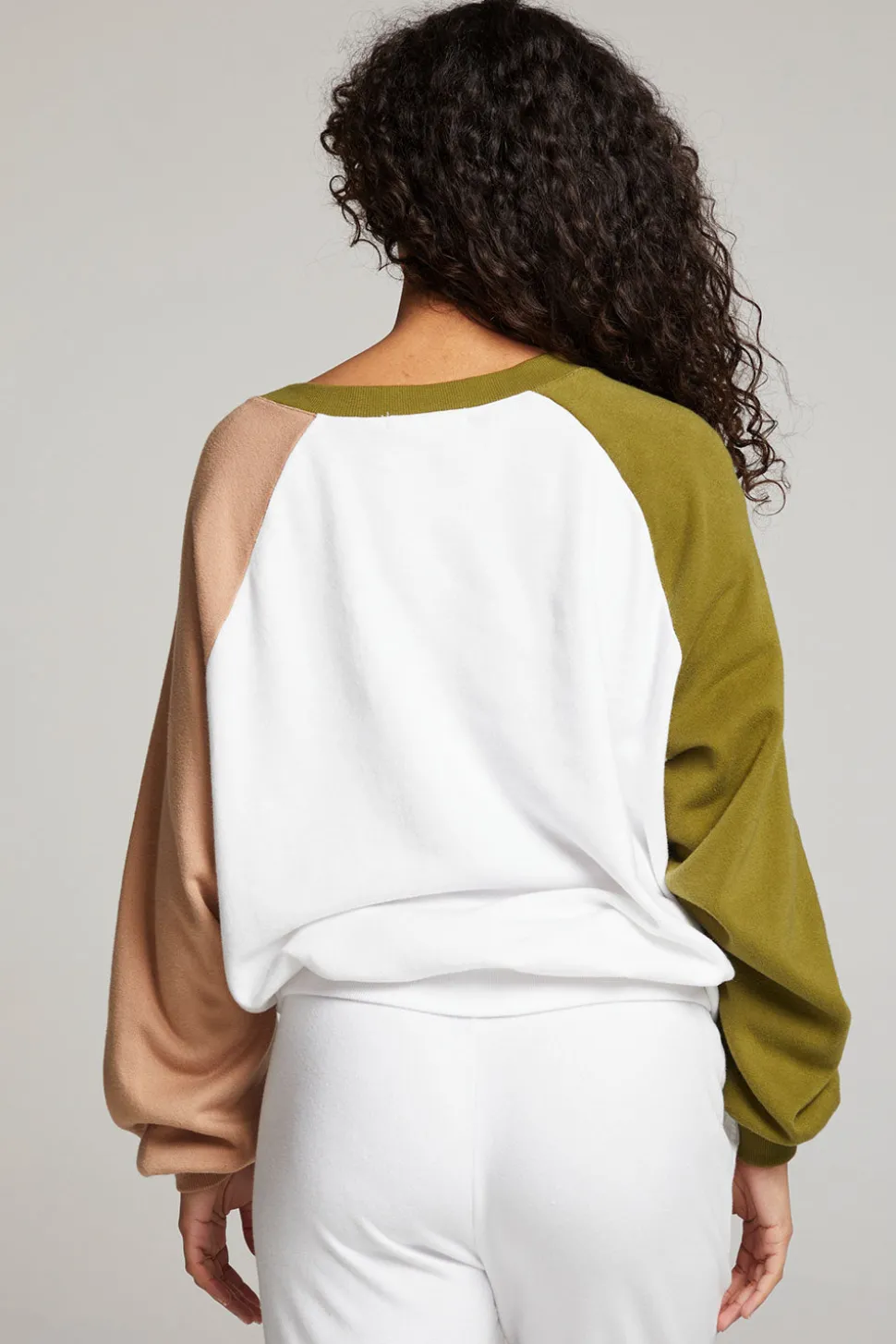 Chaser Brand Hannah Sand Color Block V Neck Pullover Sale