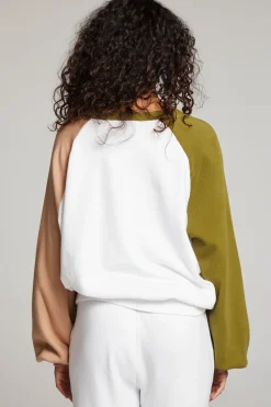 Chaser Brand Hannah Sand Color Block V Neck Pullover Sale