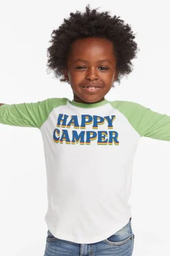 Chaser Brand Happy Camper Boys Baseball Tee Online