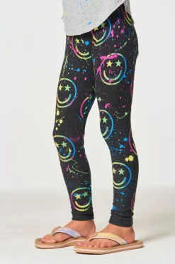 Chaser Brand Happy Face Leggings Cheap
