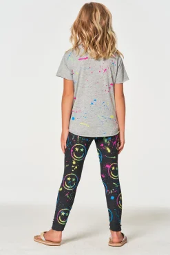 Chaser Brand Happy Face Leggings Cheap