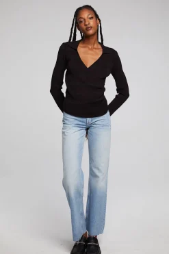 Chaser Brand Harper Fillmore Stripe Long Sleeve Clearance