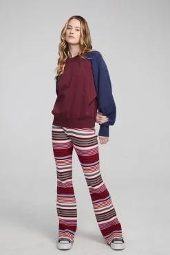 Chaser Brand Harvard Wine Red And Mood Indigo Pullover Outlet