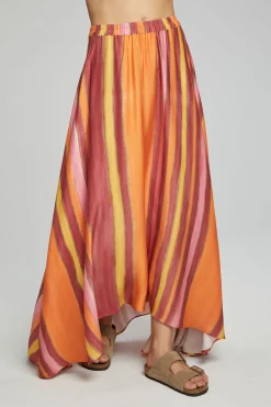 Chaser Brand Hazel Maxi Skirt - Sunset Stripe Outlet