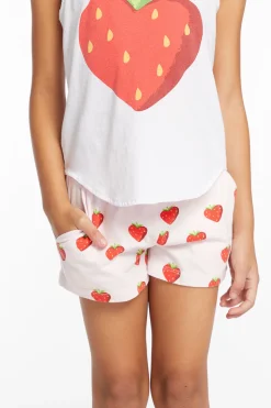 Chaser Brand Heart Strawberry All Over Girls Shorts Shop