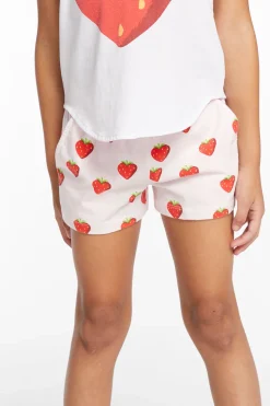 Chaser Brand Heart Strawberry All Over Girls Shorts Shop