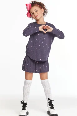 Chaser Brand Hearts Girls Peplum Skort Shop