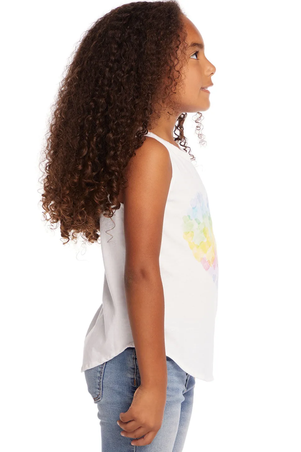 Chaser Brand Hearts Shirt Girls Vintage Jersey Shirttail Muscle Sale