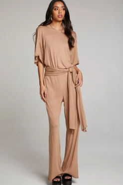 Chaser Brand Heather Warm Taupe Jumpsuit Store