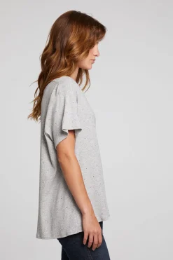 Chaser Brand Hyacinth Heather Grey Tee Online