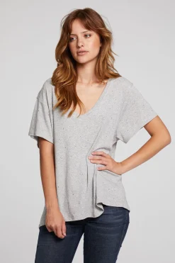 Chaser Brand Hyacinth Heather Grey Tee Online