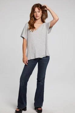 Chaser Brand Hyacinth Heather Grey Tee Online