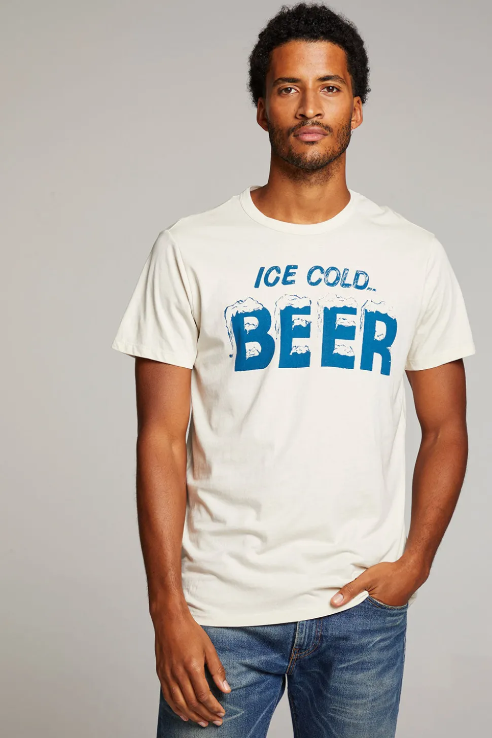 Chaser Brand Ice Cold Beer Mens Tee Discount