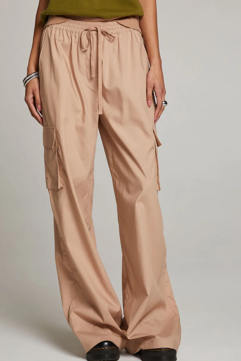 Chaser Brand Iris Warm Taupe Trouser Cheap