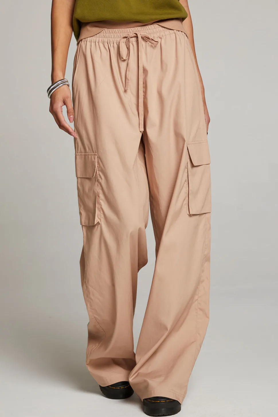 Chaser Brand Iris Warm Taupe Trouser Cheap