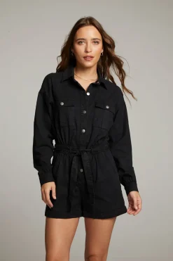 Chaser Brand Isabella Licorice Romper Shop
