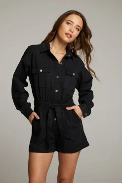 Chaser Brand Isabella Licorice Romper Shop