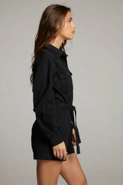 Chaser Brand Isabella Licorice Romper Shop