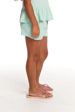 Chaser Brand Jade Spring Bud Waffle Knit Girls Short Outlet