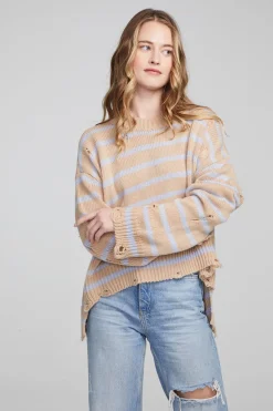 Chaser Brand Jax Fairfax Stripe Pullover Cheap