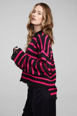 Chaser Brand Jax Melrose Stripe Pullover Clearance
