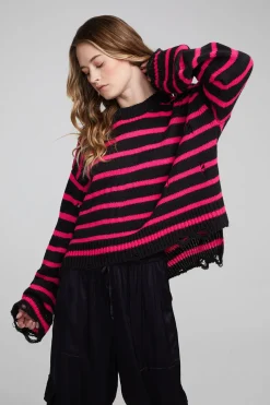 Chaser Brand Jax Melrose Stripe Pullover Clearance