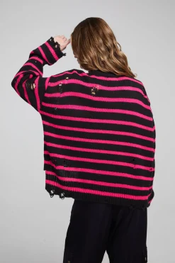 Chaser Brand Jax Melrose Stripe Pullover Clearance