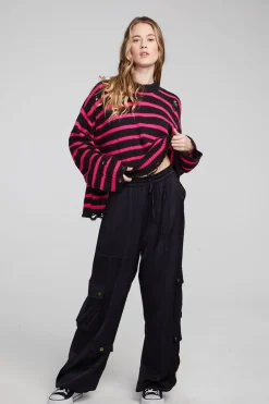Chaser Brand Jax Melrose Stripe Pullover Clearance