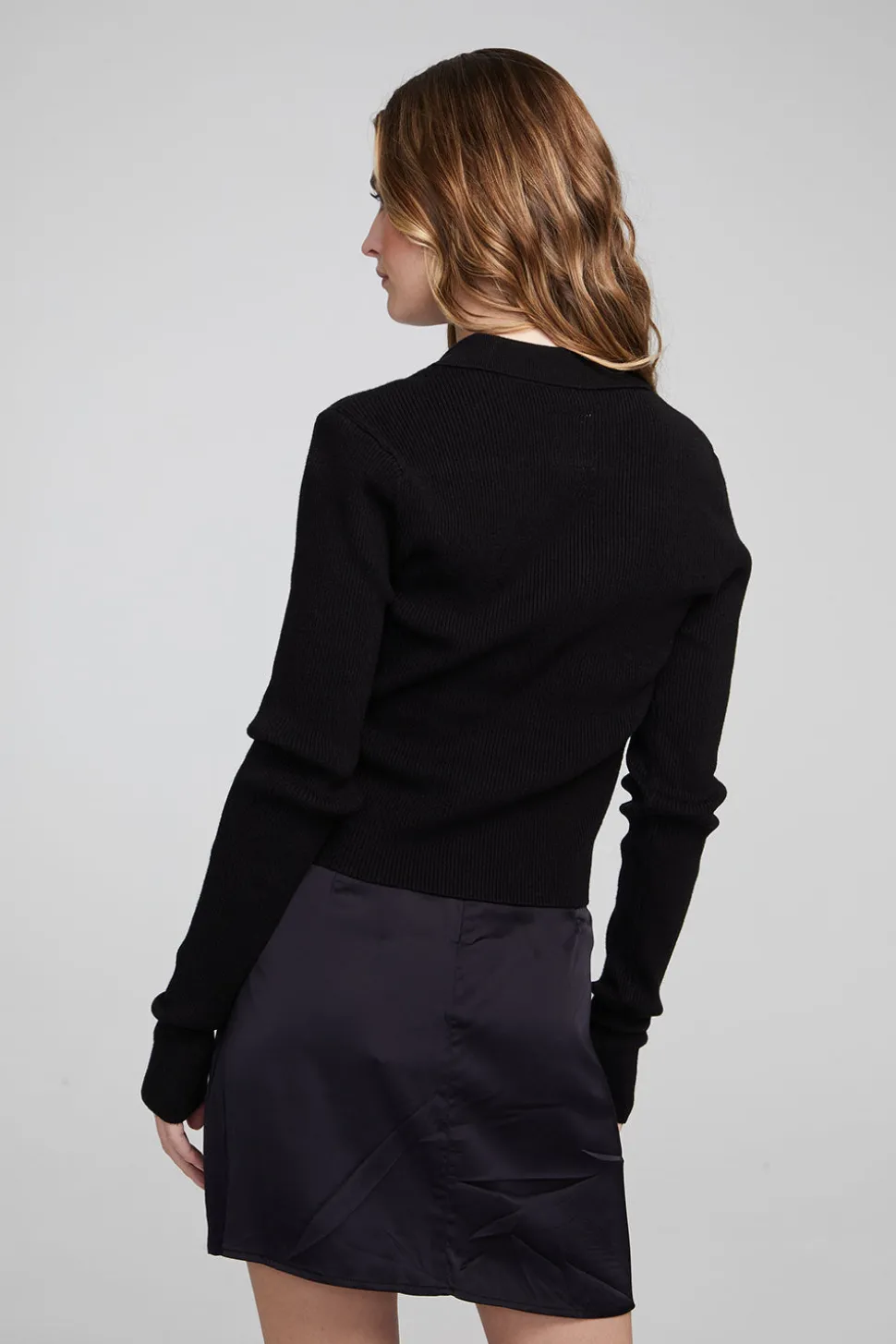 Chaser Brand Jayla Shadow Black Cardigan Flash Sale