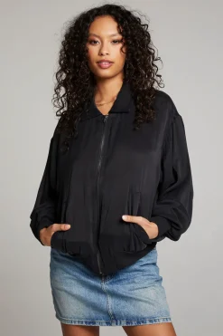 Chaser Brand Johnny Licorice Zip Up Jacket Cheap