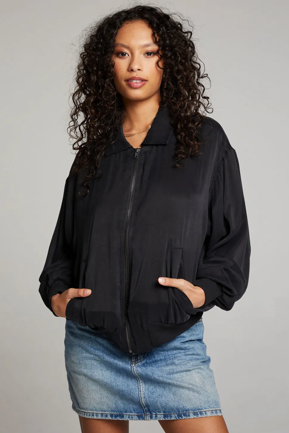Chaser Brand Johnny Licorice Zip Up Jacket Cheap