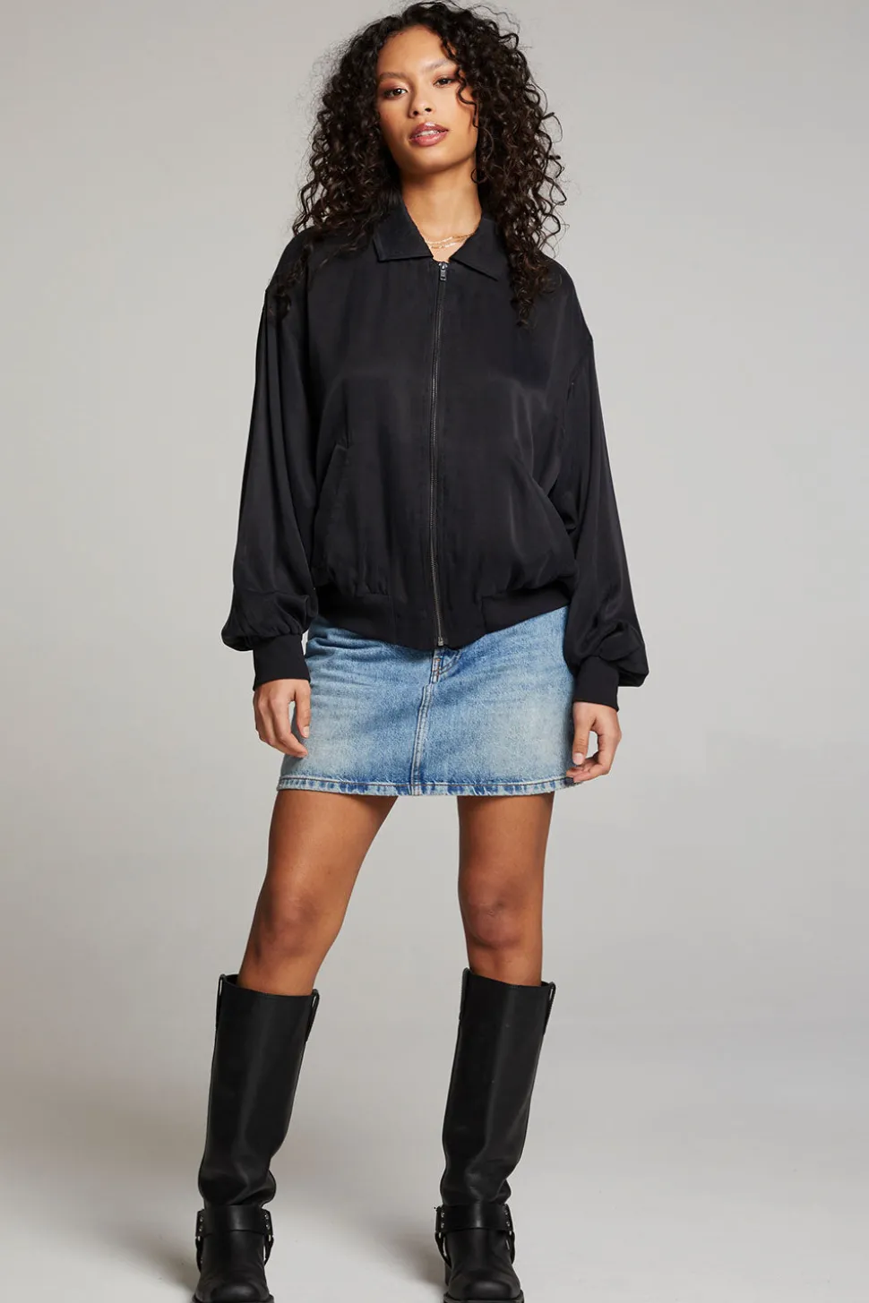 Chaser Brand Johnny Licorice Zip Up Jacket Cheap
