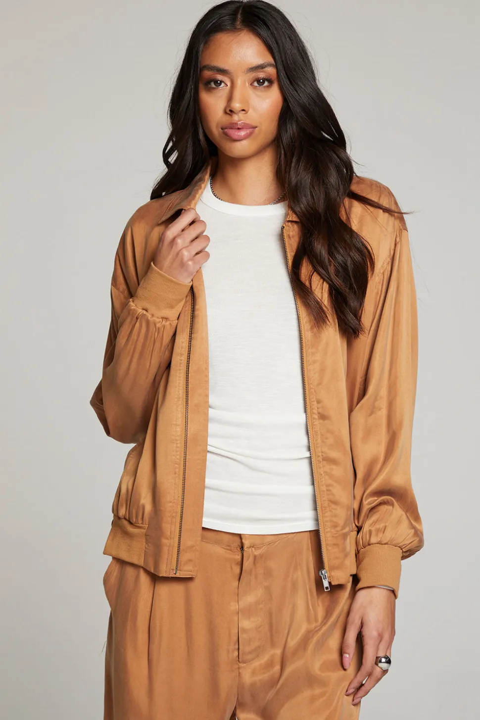 Chaser Brand Johnny Toffee Zip Up Jacket Flash Sale