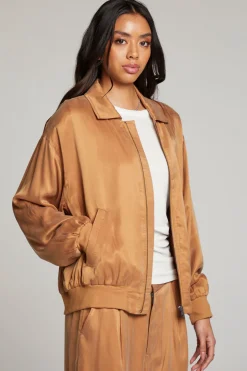 Chaser Brand Johnny Toffee Zip Up Jacket Flash Sale