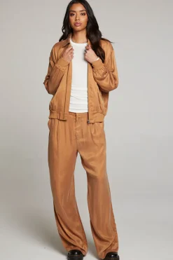Chaser Brand Johnny Toffee Zip Up Jacket Flash Sale