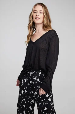 Chaser Brand Kara Shadow Black Long Sleeve Online
