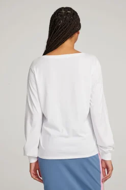 Chaser Brand Kara White Long Sleeve Flash Sale