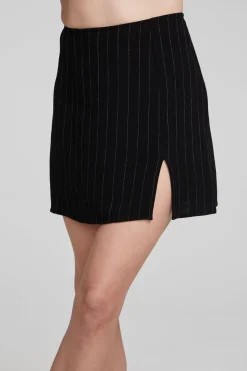 Chaser Brand Kiss Beverly Pinstripe Mini Skirt Store