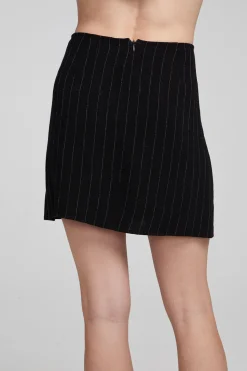 Chaser Brand Kiss Beverly Pinstripe Mini Skirt Store
