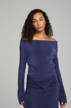 Chaser Brand Koston Long Sleeve - Dark Denim Fashion