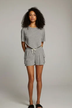 Chaser Brand Kylie Streaky Grey Tee Cheap