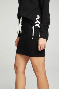 Chaser Brand Lace Up Mini Skirt Flash Sale