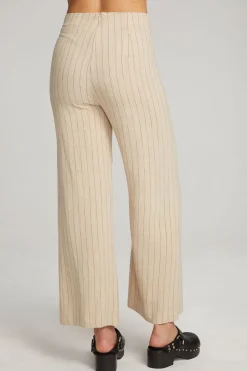 Chaser Brand Laurel White Pinstripe Trouser Clearance