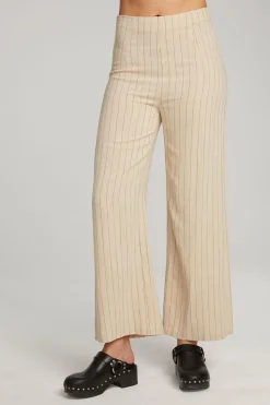 Chaser Brand Laurel White Pinstripe Trouser Clearance